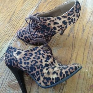 Leopard Print Booties